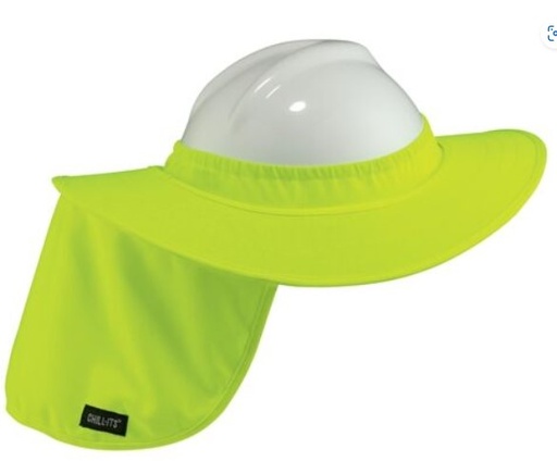 [12640] Hard Hat Brim and Neck Shade - Lime 