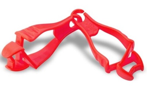 [19113] Red- Glove Clip Holder with Dual Clips -  