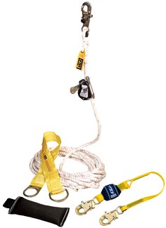 [7012819609] 5009081 - 3M™ DBI-SALA® Lad-Saf™ Mobile Rope Grab Kit 5009081, Anchor, Rope Grab/Lanyard, Lifeline, 25 ft
