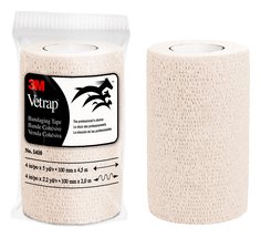 [7100295320] 1410W-18 - 3M™ Vetrap™ Bandaging Tape 1410W-18, White, 4 in x 5 yd (100 mm x 4,5 m), 18 Rolls/Case