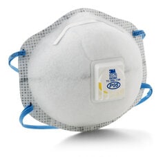 [7000002061] 8576 - 3M™ Particulate Respirator 8576, P95, with Nuisance Level Acid Gas Relief, 80 ea/Case