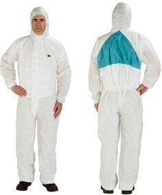 [7000034761] 4520-M - 3M™ Disposable Protective Coverall 4520-M, White/Green, Type 5/6, 20
EA/Case