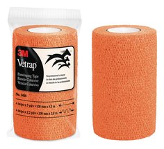 [7000053650] 1410BO - 3M™ Vetrap™ Bandaging Tape, 1410BO Bright Orange