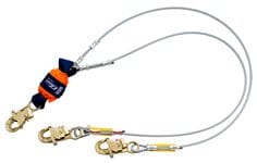 [7012817178] 1246067 - 3M™ DBI-SALA® EZ-Stop™ Leading Edge 100% Tie-Off Cable Shock-Absorbing Lanyard 1246067, Orange, 6 ft