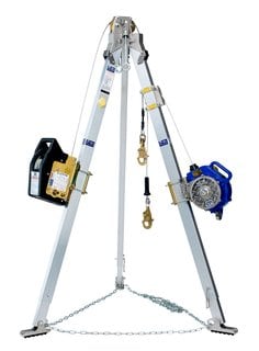 [7012820475] 8301044 - 3M™ DBI-SALA® Confined Space Aluminum Tripod with Winch and 3-Way SRL 8301044, 9 ft High, 60 ft and 50 ft Stainless Steel Cable