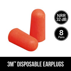 [7100202886] 92077H8-DC - 3M™ Disposable Earplugs, 92077H8-DC, 8 pairs/pack, 20 packs/case