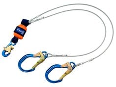 [7100237574] 1246178 - 3M™ DBI-SALA® EZ-Stop™ Leading Edge 100% Tie-Off Cable Shock-Absorbing Lanyard 1246178, 6 ft