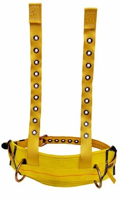 [7100241696] 1003222 - 3M™ DBI-SALA® Derrick Tongue Buckle Positioning Belt with Tongue Buckle Harness Connector 1003222, Yellow, X-Large