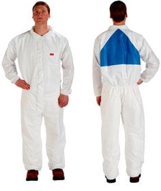 [7100213261] 4540+CS-BLK-XXL - 3M™ Protective Coverall 4540+CS White & Blue Type 5/6 Size 2XL, 25 EA/Case