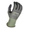 [00-836-M] 18g Glove 100D Gray Kyorene Pro® Liner With Black HCT® Nano-Foam Nitrile Palm Coating, ANSI A3