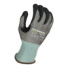 [00-840HT-M] 18g Glove Gray Kyorene Pro® Liner With Black HCT® Micro Foam Nitrile Palm Coating, Hang Tag, ANSI A4