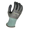 [00-842-M] 18g Glove Gray Kyorene Pro® Liner With Black Nano-Foam Nitrile Palm Coating, Thumbcrotch Reinforcement, ANSI A4
