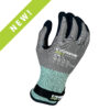 [00-849-2X] 18g Glove Gray Kyorene Pro® Liner With Black HCT® Micro Foam Nitrile Palm Coating and Back Protection, Winter Liner, Velcro Closure, ANSI A4