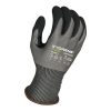 [00-850HT-S] 15g Glove Gray Kyorene Pro® Liner With Black HCT® Micro Foam Nitrile Palm Coating, Thumbcrotch Reinforcement, Touch Screen, Hang Tag, ANSI A5