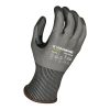 [00-853-M] 15g Glove Gray Kyorene Pro® Liner With Black PU Palm Coating, Thumbcrotch Reinforcement, Touch Screen,ANSI A5