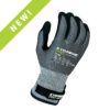 [00-869-M] 18g Glove Gray Kyorene Pro® Liner With Black HCT® Micro Foam Nitrile Palm Coating and Back Protection, Winter Liner, Velcro Closure, ANSI A4