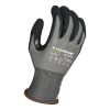 [00-880-M] 18g Glove Gray Kyorene Pro® Liner With Black HCT® Micro Foam Nitrile Palm Coating, Thumbcrotch Reinforcement, Touch Screen, ANSI A8