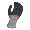 [00-002-M] 15g Glove Gray Kyorene® Liner With Black 3/4 HCT® Micro Foam Nitrile Palm Coating