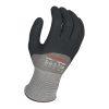 [00-004-M] 15g Glove Gray Kyorene® Liner With Black 3/4 HCT® Micro Foam Nitrile Palm Coating With Dots