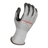 [00-420-XS] 13g Glove Gray Kyorene® Liner With Black PU Palm Coating And Reinforced Thumb Crotch, ANSI A4