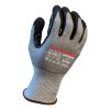 [00-606-M] 13g Glove Gray Kyorene® Liner With Black Crinkle Latex Palm Coating, Thumb Crotch Reinforcement, ANSI A6