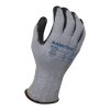 [02-015-M] 13g Glove Blue HDPE Liner With Black PU Palm Coating, ANSI A6