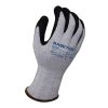 [02-025-2X] 13g Glove Blue HDPE Liner With Black Micro Foam Nitrile Palm Coating, ANSI A6