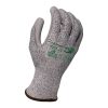 [02-028HH-M] Glove 13g "Hammer Head 4" Salt & Pepper HDPE Liner With Gray PU Palm Coating, ANSI A4