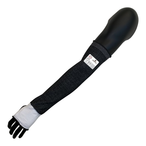 [02-060T] 18" Black HDPE Sleeve With Thumb Hole, ANSI A3 