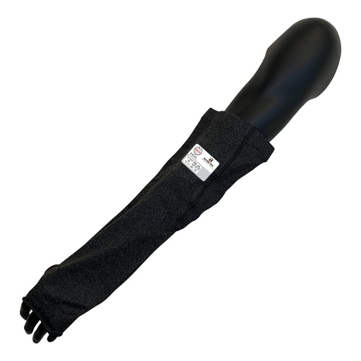 [02-063T] 18" Black HDPE Sleeve with Thumb Hole and V-Slot, ANSI A3
