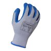 [06-019-M] Glove 10g Gray Cotton/Polyester Shell With Blue Crinkle Latex Palm Coating    