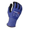 [07-002-2X] 13g Glove Dark Blue HDPE Liner With Puncture Resistant Palm and Fingers, Black MicroFoam Nitrile Palm Coating, ANSI A9 Cut Resistance
