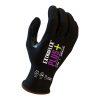 [14-400-M] 18 Glove Gauge, ExtraFlex Plus® Black Engineered Liner With Black HCT® Micro Foam Nitrile Palm Coating, Thumb Croth Reinforcement, Touch Screen, ANSI 4