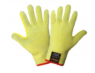 [TAK515-9(L)] Samurai Glove® - Cut resistant gloves, 10-gauge yellow seamless TuffKut® shell, uncoated, reinforced thumb crotch, ambidextrous, knit wrist.  ANSI/ISEA 105 cut level A5.  FDA compliant.  12 dozen pairs per case.