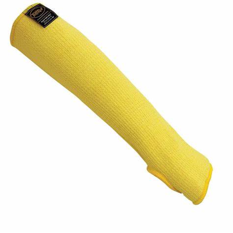 [TAK14SLT] Samurai Glove® - Cut resistant sleeves, 10-gauge yellow seamless TuffKut® material, 14 inches long with a thumb slot.  ANSI/ISEA 105 cut level A6.  FDA compliant.  4 dozen sleeves per case.  Sold by each sleeve.