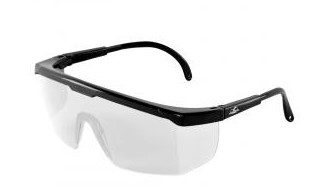 [BH361] OTG, Clear. Shiny black frame, adjustable temples.