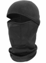 [WL320SE] Bullhead Safety™ Winter Liners, Black, Shoulder-Length, Self-Extinguishing, Multifunctional, Hinged Thermal Balaclava. One size fits all.  