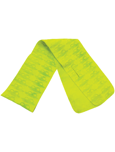 [GLO-CT33] Bullhead Safety® Cooling High-Visibility Anti-Microbial Cooling Towel - 4" x 40". Reusable.