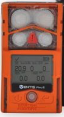 [VP5-KG2Y4101111] Ventis Pro5 Personal Gas Monitor, LEL (Pentane), CO/H2 Low, H2S, O2 (Long-life), Li-ion Slim Extended Battery, Desktop Charger, No Pump, Orange, UL/CSA, LENS Wireless, English