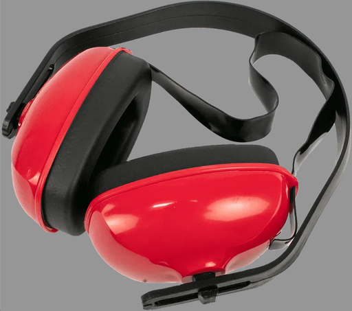 [QM24PLUS] Ultra-lightweight, Red Multi Position Earmuffs, dielectric