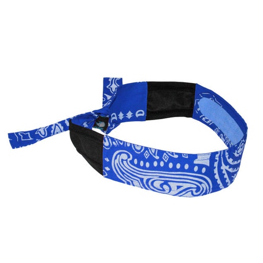 [RCS108] Advanced Arctic™ Technology • Anti-Microbial Treated • Cools Body Temperature • Patented Stretch Fit Technology • Lasts up to 5 Hours Cooling Headband - Blue Paisley
