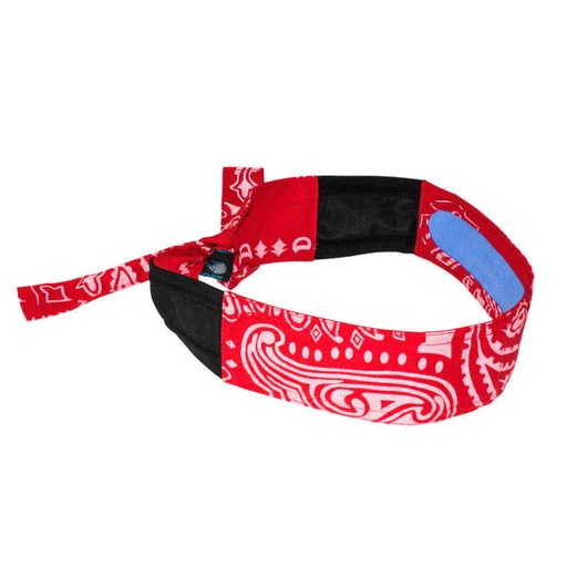 [RCS107] Advanced Arctic™ Technology • Anti-Microbial Treated • Cools Body Temperature • Patented Stretch Fit Technology • Lasts up to 5 Hours Cooling Headband - Red Paisley