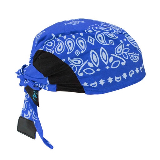 [RCS308] Advanced Arctic™ technology • Anti-microbial treated • Cools body temperature • Patented stretch fit technology • Lasts up to 5 Hours Cooling Headshade - Blue Paisley
