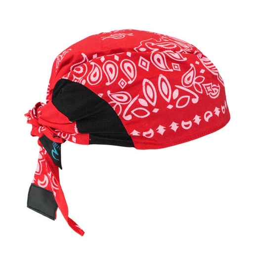 [RCS307] Advanced Arctic™ technology • Anti-microbial treated • Cools body temperature • Patented stretch fit technology • Lasts up to 5 Hours Cooling Headshade - Red Paisley
