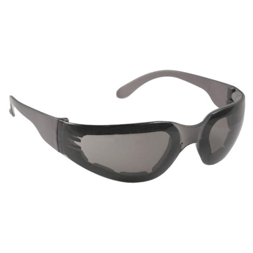 [MRF121ID] Glasses Foam Lined • Lightweight, Full Wraparound Frame • Meets ANSI Z87.1+ • 99.9% UV Protection Smoke Frame - Smoke Anti-Fog Lens