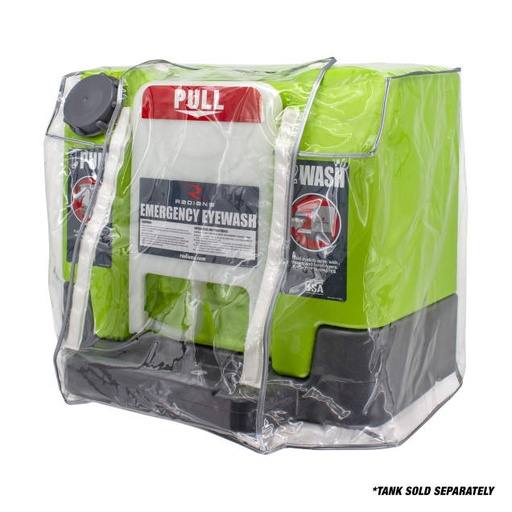 [REWCOVER12] Protects 12 ga Eyewash Station from Dust and Environmental Contaminants • Hook & Loop Closure Releases with Activation of Tray Eyewash Tank Dust Cover - 12 ga