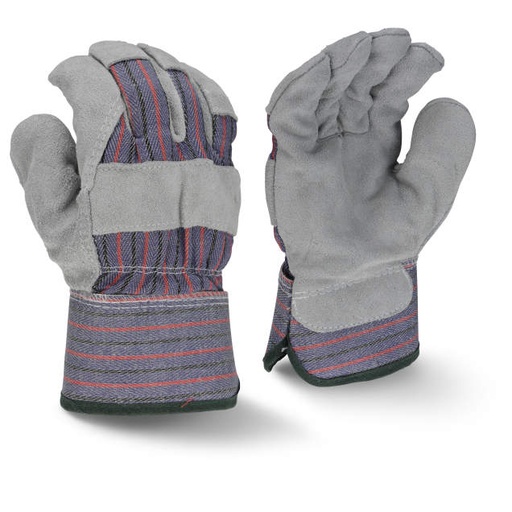 [RWG3205M] Glove Regular Shoulder Gray Split Cowhide • Thinsulate™ Liner • Rubberized Safety Cuff Size M
