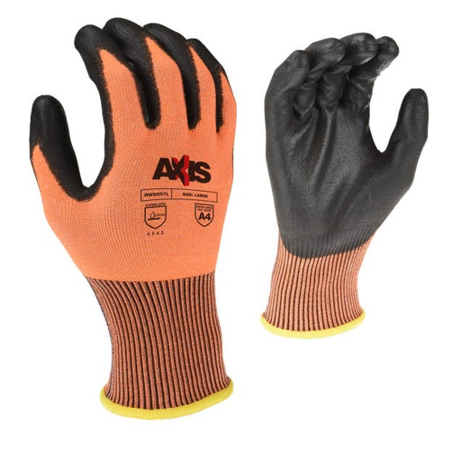 [RWG557XXL] Glove ANSI Cut Level A4 • 13 Gauge High Tenacity Nylon w/ Fiberglass • PU Dipped Palm • EN388: 4 5 4 3 Size XXL
