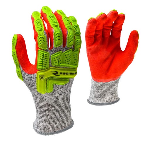 [RWG603XXL] Glove ANSI Cut Level A5 • 13 Gauge HPPE Shell • Sandy Foam Nitrile Dipped Palm • EN388: 4 X 4 4 EP • U.S. Patent 9,241,519 Size XXL