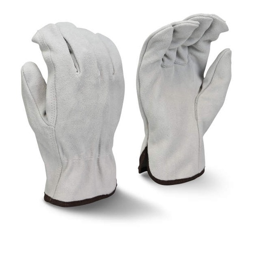 [RWG4010XL] Glove Economy Gray Split Cowhide • Straight Thumb Size XL